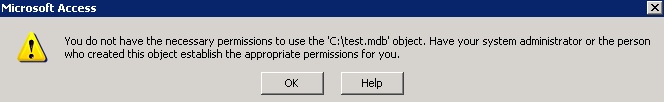 You do not have the necessary permissions